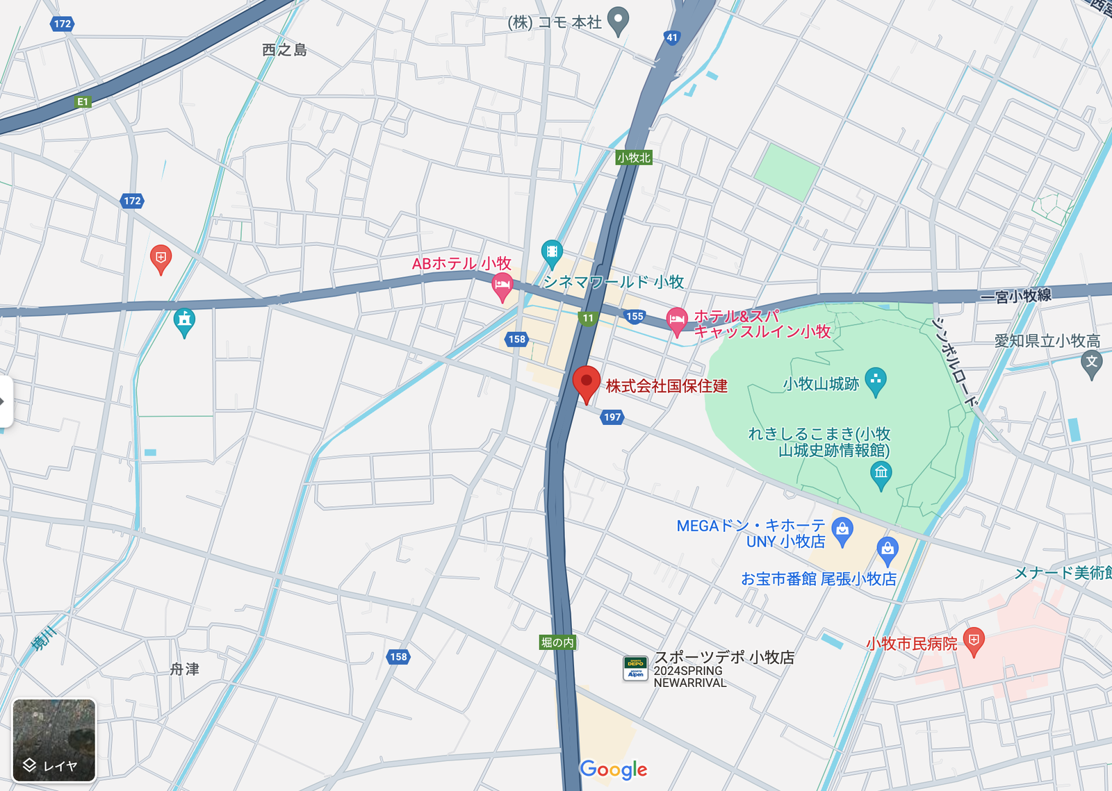 行政書士法人 MORE アクセスマップ