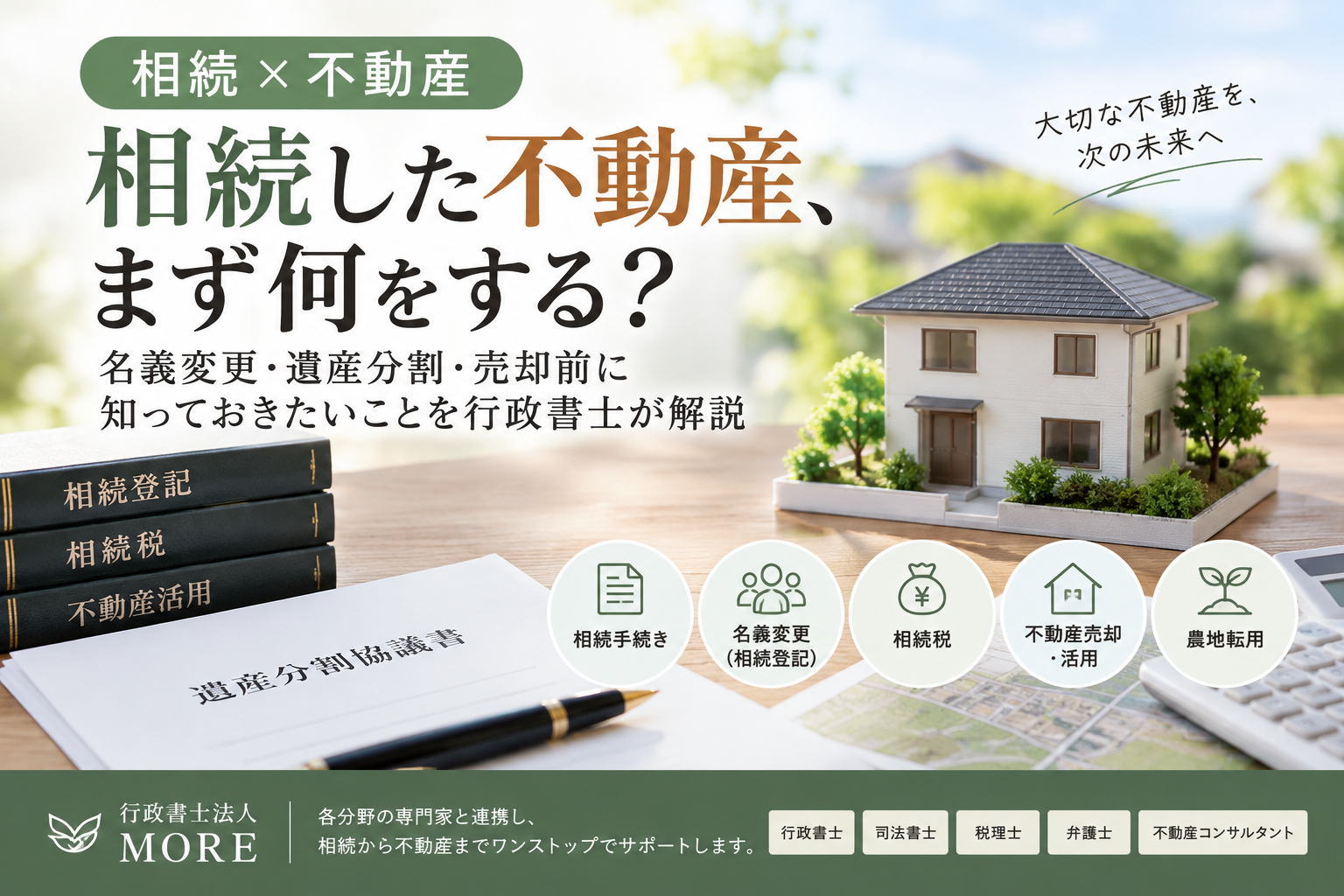 相続した不動産、まず何をする？🏠 名義変更・遺産分割・売却前に知っておきたいことを行政書士が解説